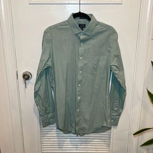 J Crew Mens Thompson Button Up Shirt Green